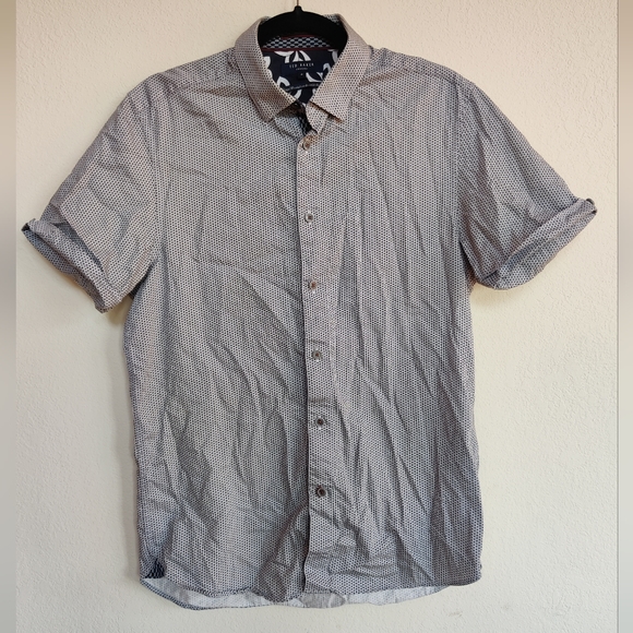 Men's Short Sleeve Button Down Ted Baker - Picture 1 of 4